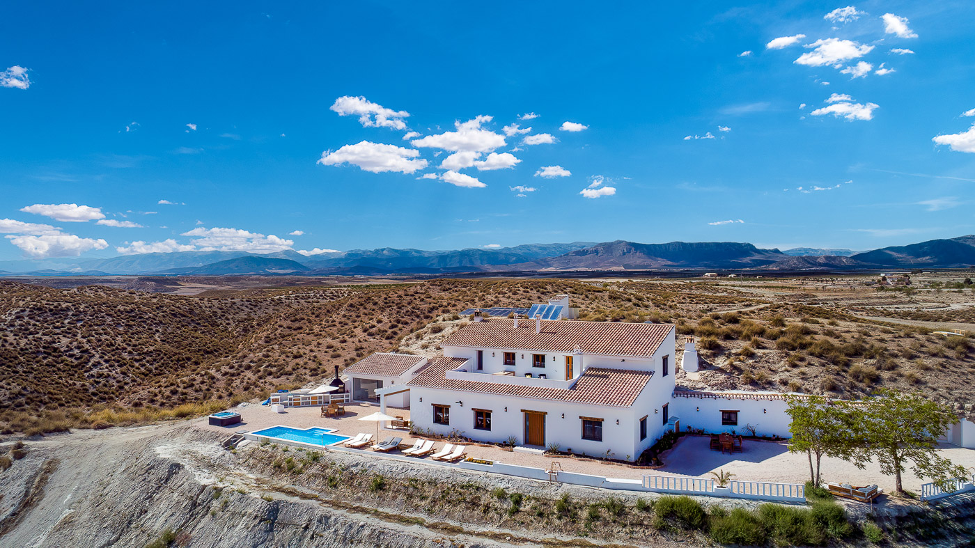 Stunning location in the badlands east from Sierra Nevada